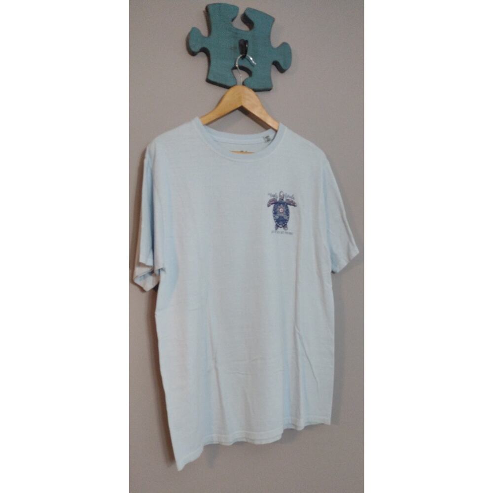 Y2K Vintage Tee Cotton T-shirt Medium Naples Florida Big Turtle Graphic